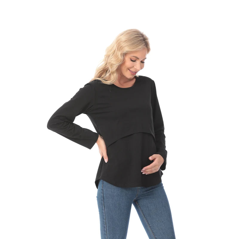 Maternity Comfort Stretch Tee for Breastfeeding ATHLEXES