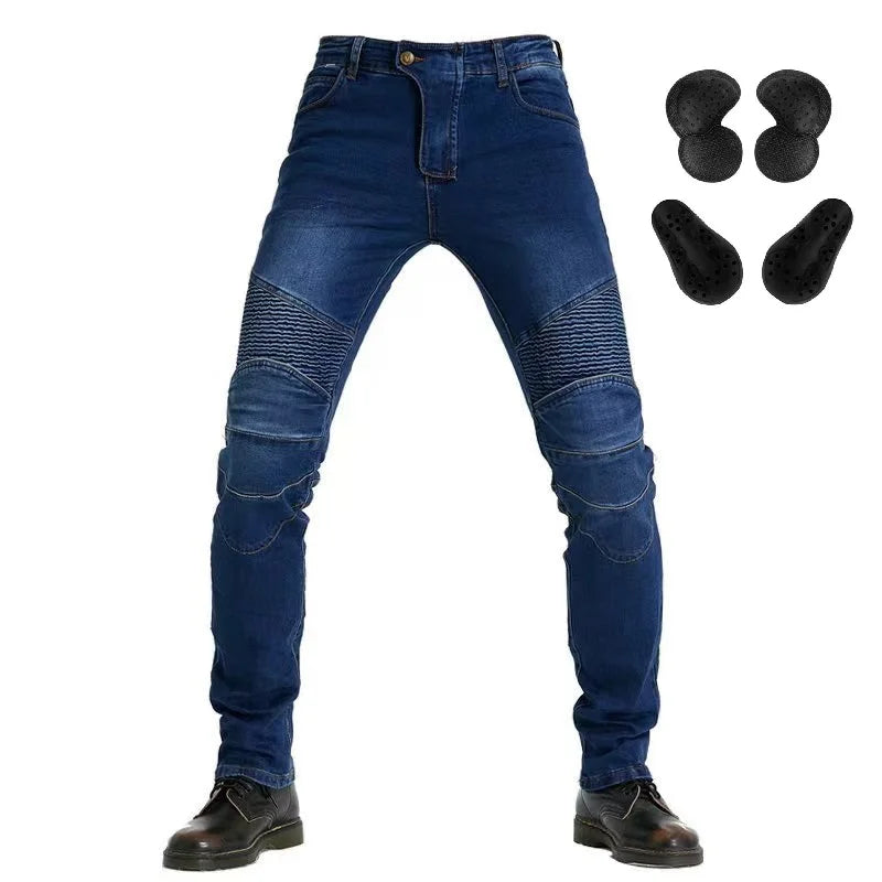 RiderShield Embroidered Motorcycle Jeans ATHLEXES