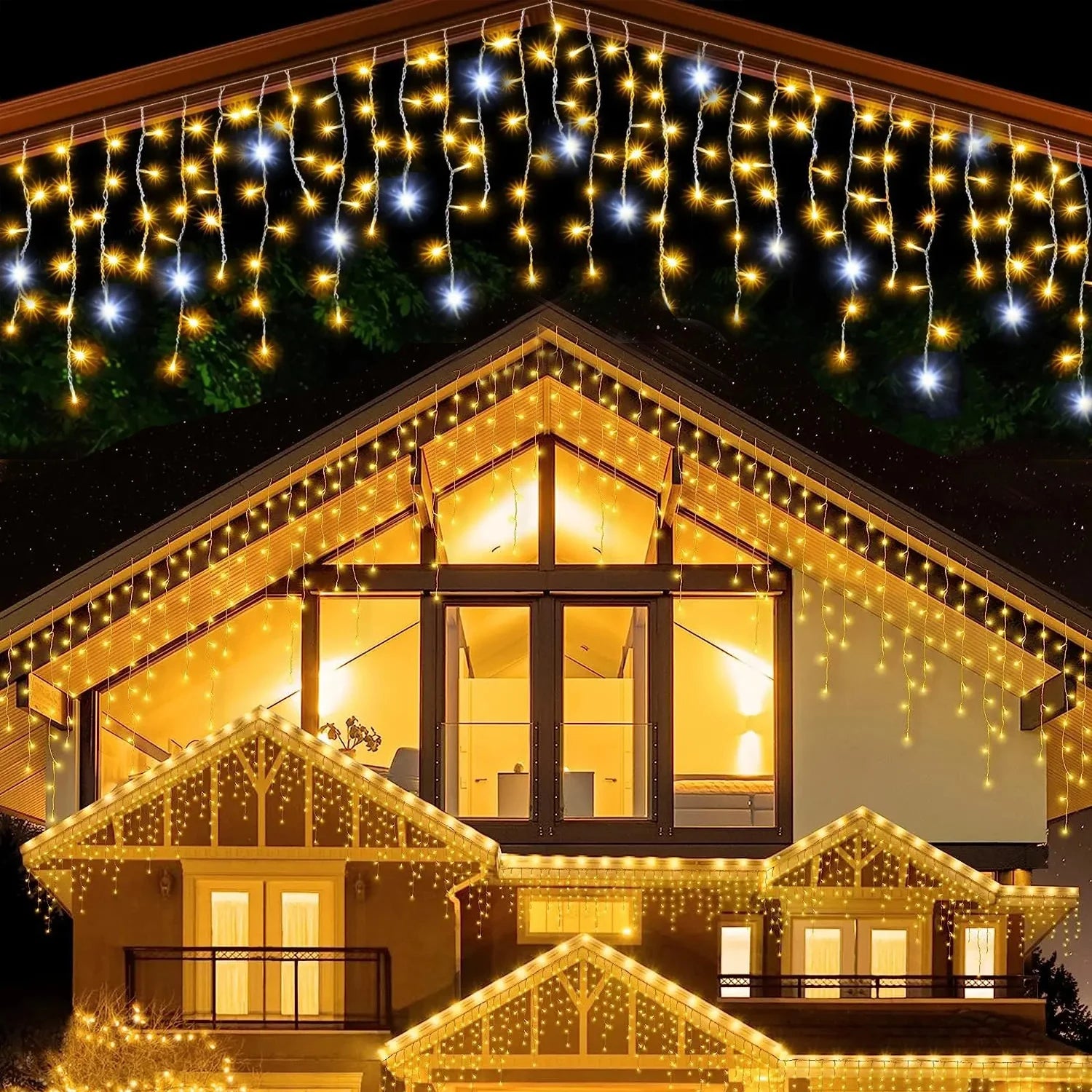Enchanting Warm White Icicle LED Fairy Lights 2025 ATHLEXES