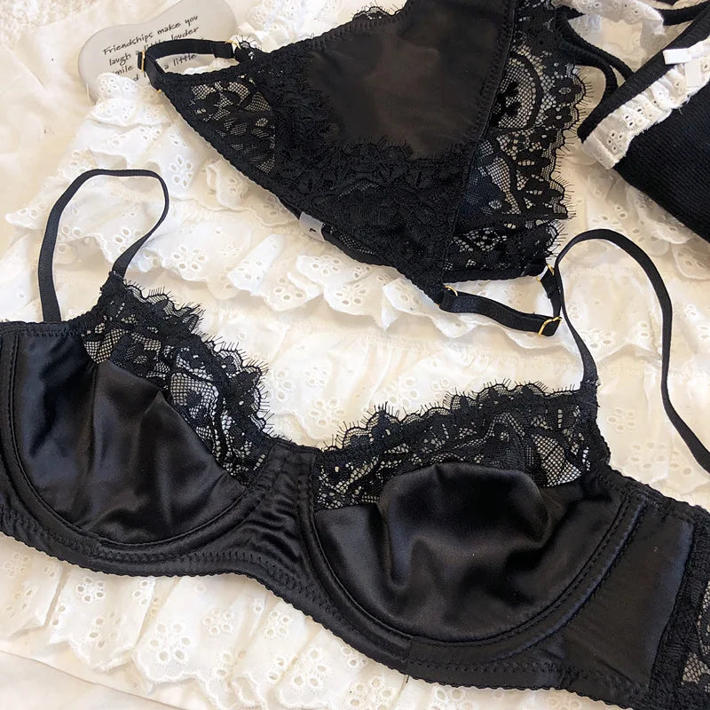 Sexy Underwear Set for Women Ultra-thin Lace Bra Thong ATHLEXES