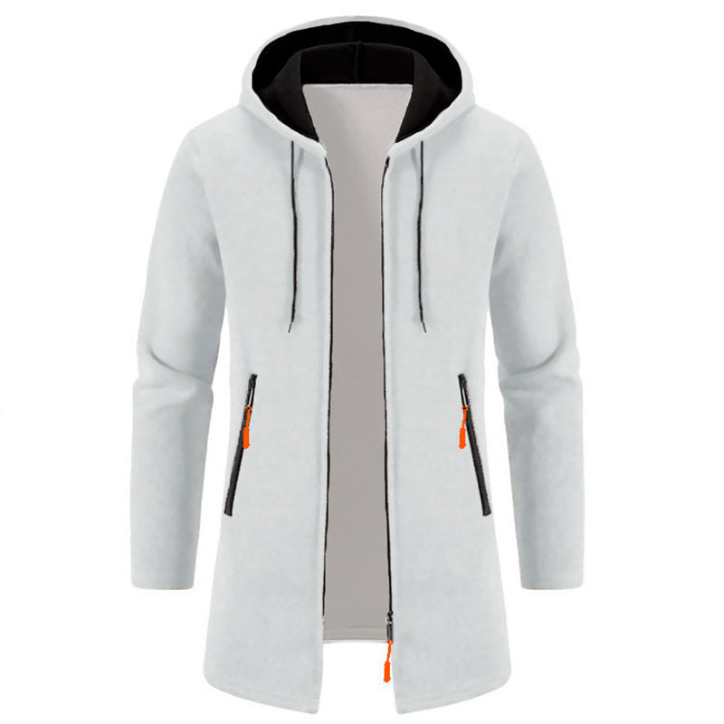 Urban Luxe Zippered Hoodie: Oversized Black Winter Sweatwear ATHLEXES