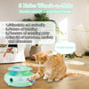 INKZOO 4-in-1 Interactive Cat Toys for Indoor Cats, Automatic 6 Holes Mice Whack-A-Mole, Fluttering Butterfly, Track Balls, USB ATHLEXES