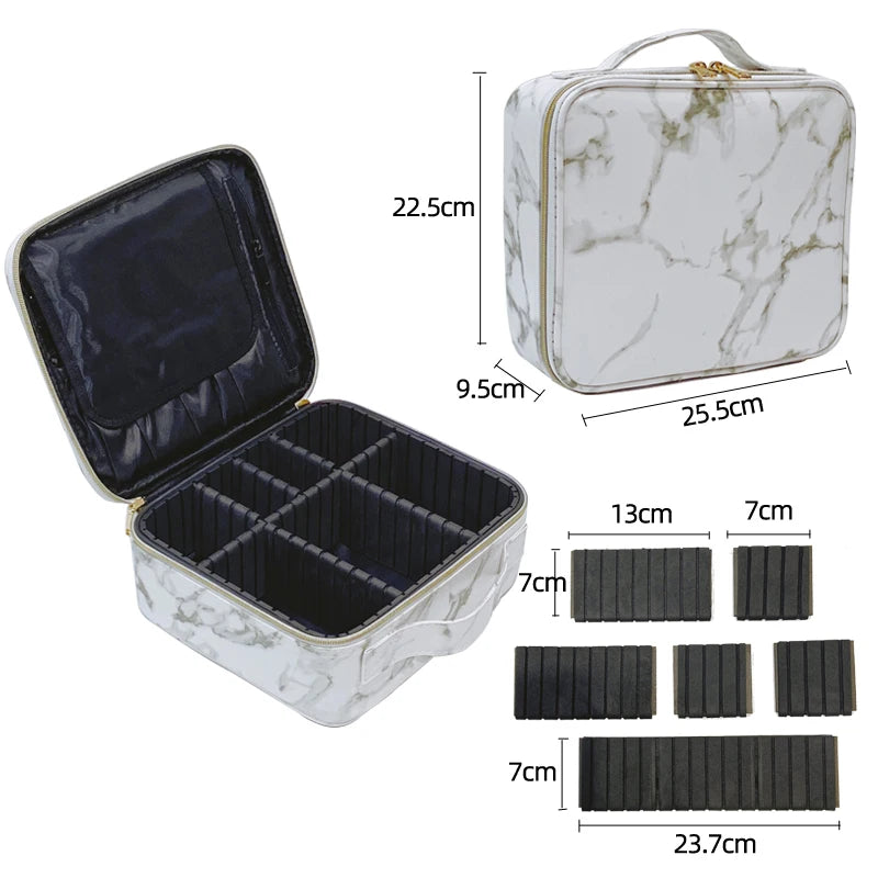 ChicTravel PU Leather Makeup Organizer ATHLEXES