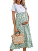Floral Maternity Skirt Dress for Expecting Mothers ATHLEXES