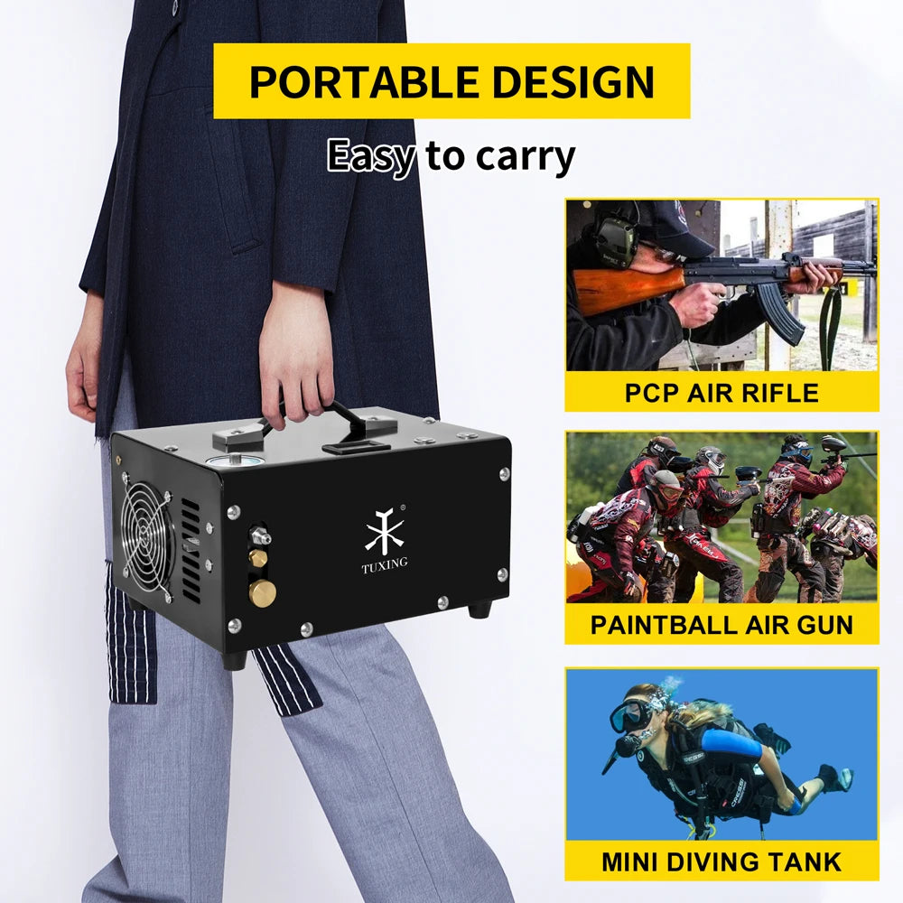 TUXING 300Bar Portable PCP Air Compressor ATHLEXES