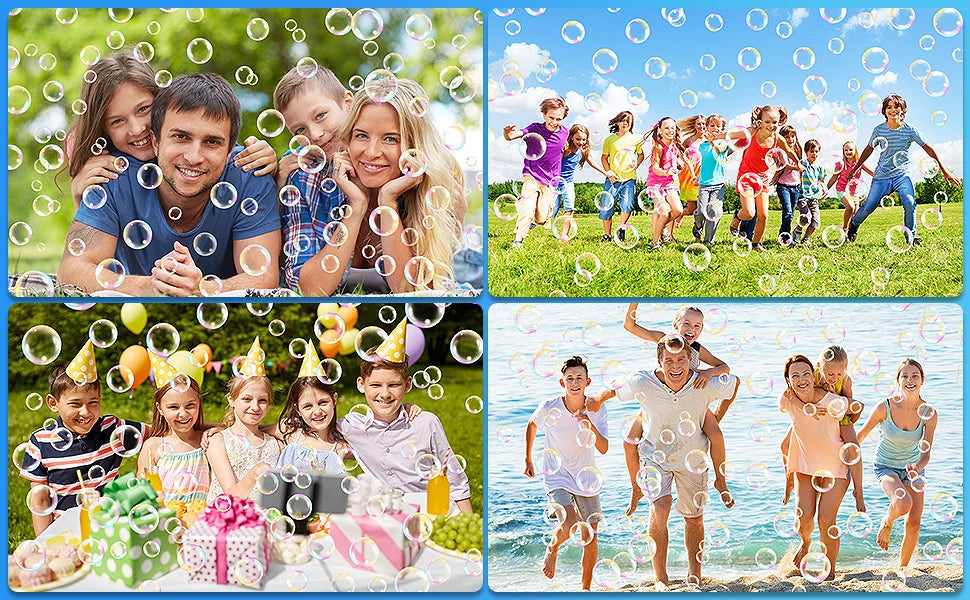 RocketBlast Automatic Bubble Gun for Kids ATHLEXES