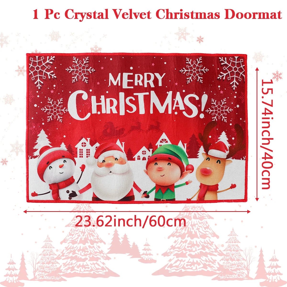 Santa Claus Holiday Outdoor Door Mat 2024 ATHLEXES