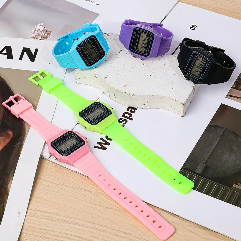 Vintage Square LED Sports Couple Watches ATHLEXES