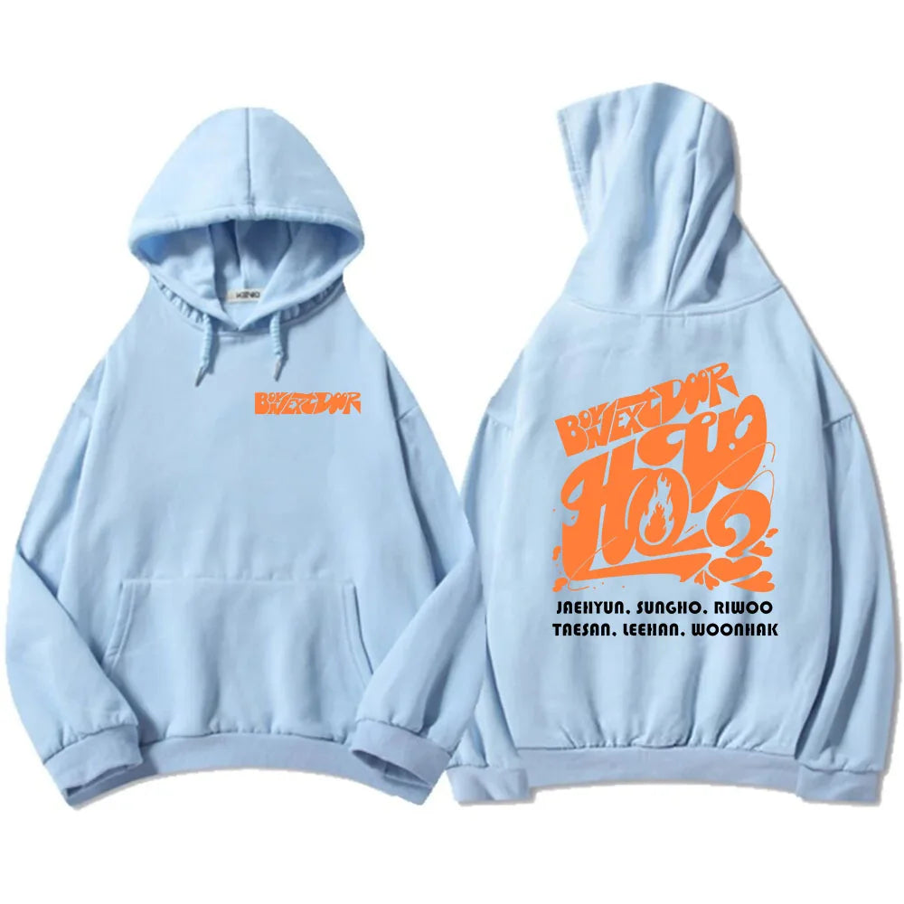 BOYNEXTDOOR Graphic Hooded Sweatshirt for Men ATHLEXES