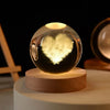 GalaxyGlow 3D Crystal Lamp Night Light ATHLEXES