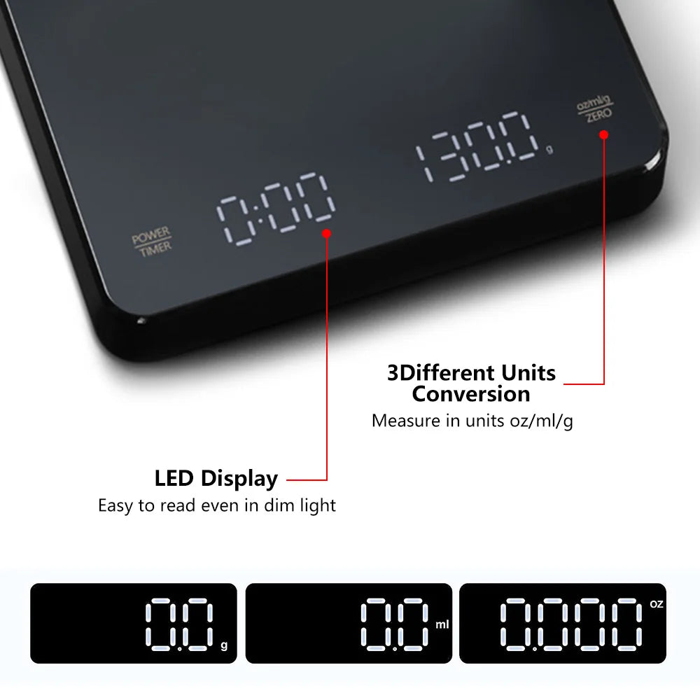 Precision Brew Digital Coffee Scale with Timer ATHLEXES