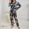 Autumn Pajama Women Silk Satin Set ATHLEXES