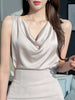 SilkCowl Elegant Satin Tank Top for Women ATHLEXES