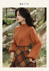 French Lady Vintage Plaid Sweater & High Waist Skirt Set ATHLEXES