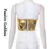 Goddess Glam Metallic Corset Top ATHLEXES