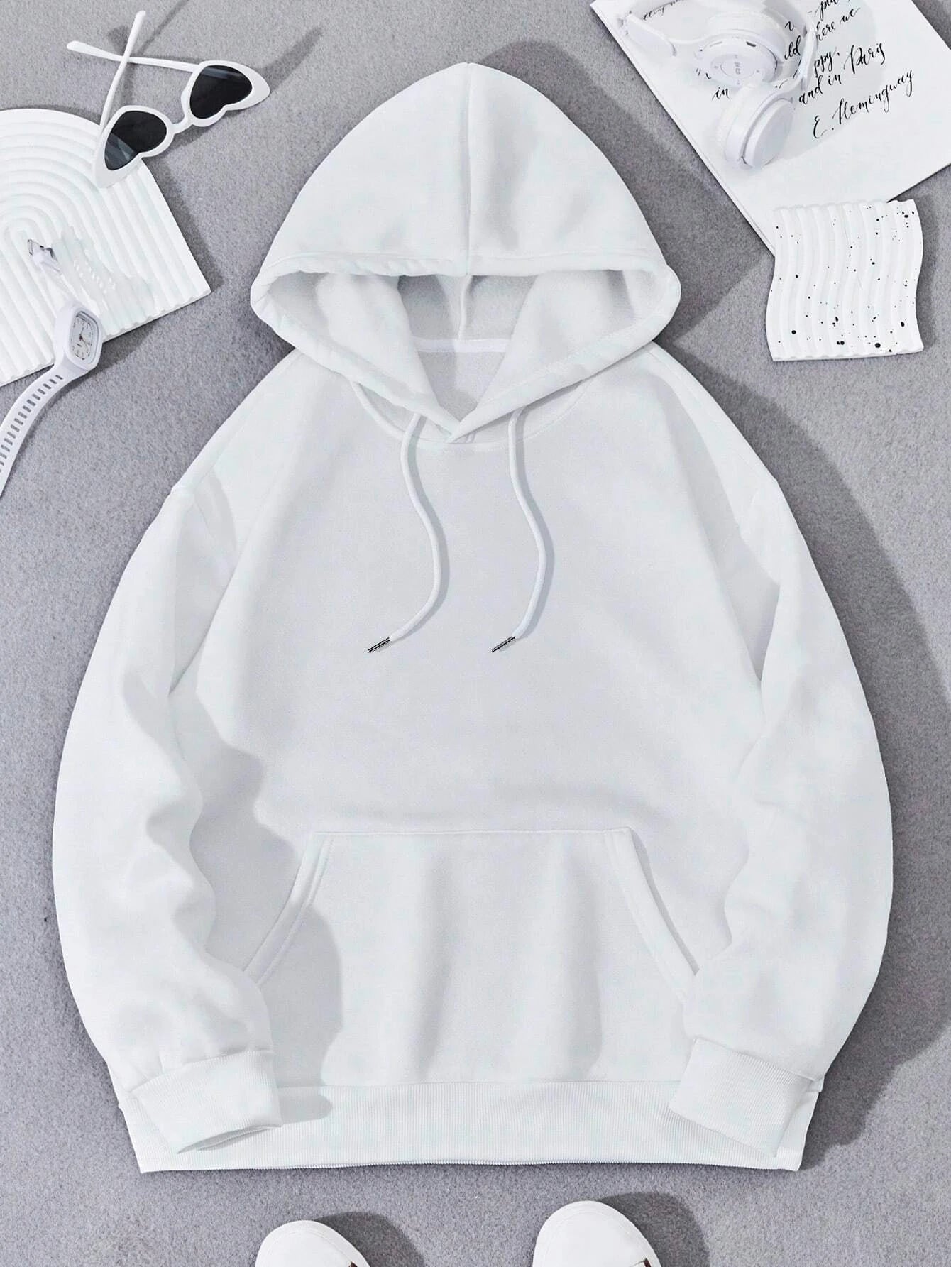 Chic Butterfly Print Fleece Hoodie for Women ATHLEXES