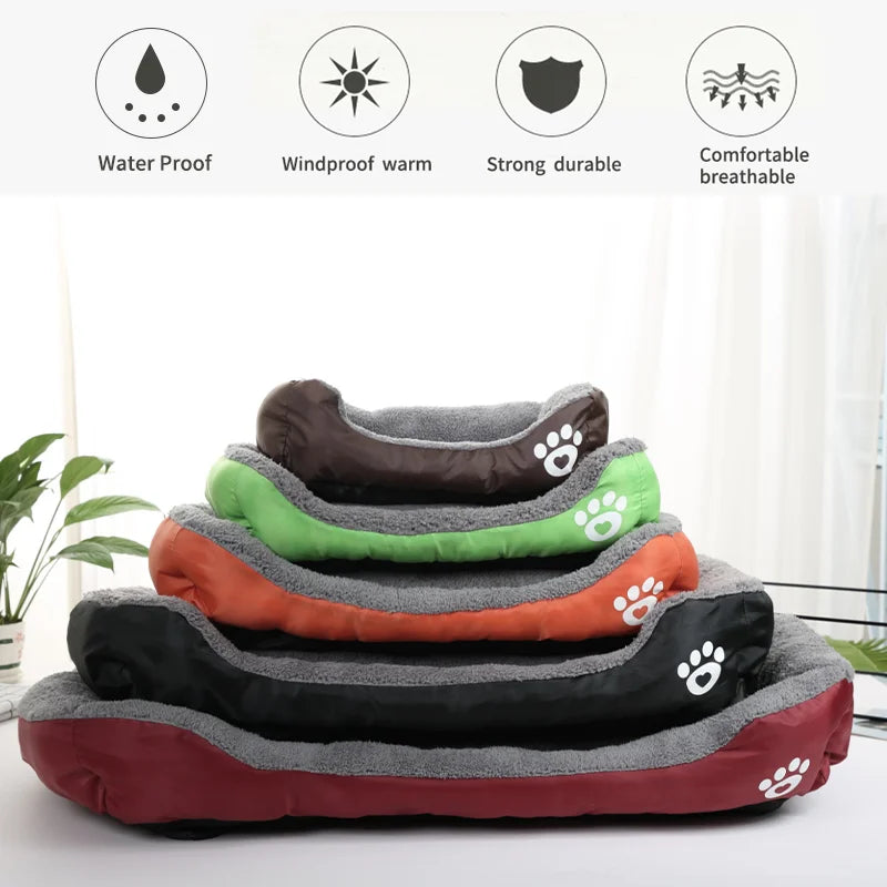 Plush Haven Waterproof Pet Bed for Cats and Dogs ATHLEXES