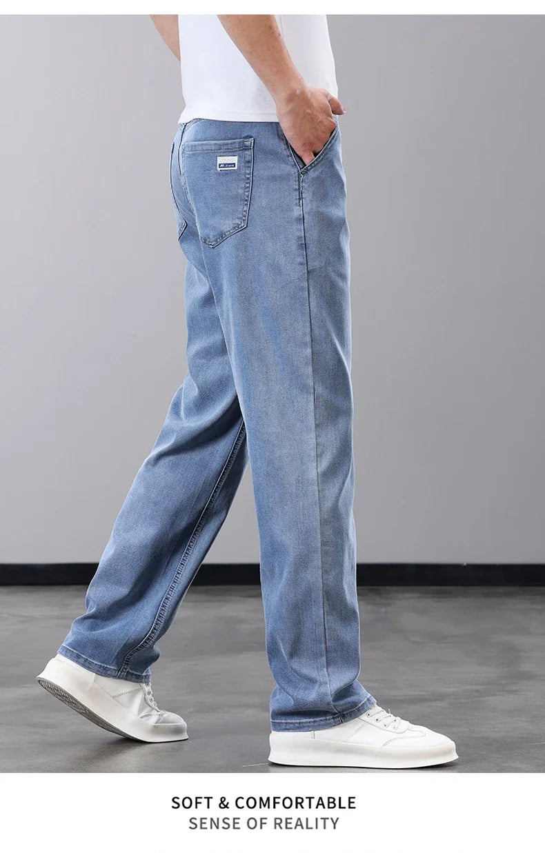 BreezyCool Men's Summer Denim Pants ATHLEXES