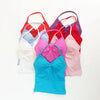 Vibrant Strappy Yoga Tank with Built-In Bra ATHLEXES