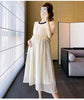 Chic Summer Maternity A-Line Midi Dress ATHLEXES