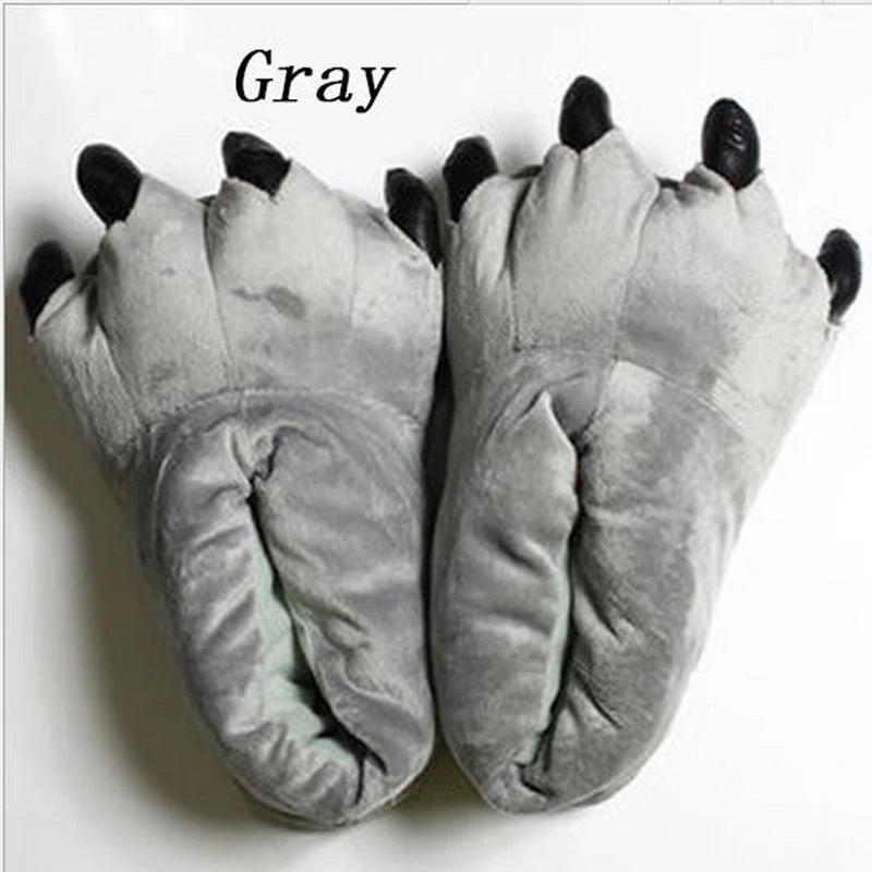 CozyPaws Plush Dinosaur Slippers for Home ATHLEXES