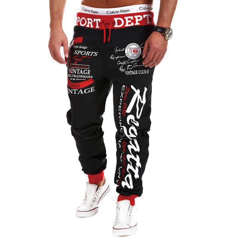 Hip Hop Style Slim Fit Jogging Pants for Men - Casual Sportwear ATHLEXES