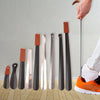Elegant Stainless Steel Shoe Horn with Leather Cover ATHLEXES