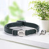 Engraved Luxury PU Leather Cat Collar ATHLEXES