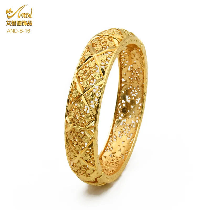 Dubai Bridal Light Luxury Gold Plated Bracelet ATHLEXES