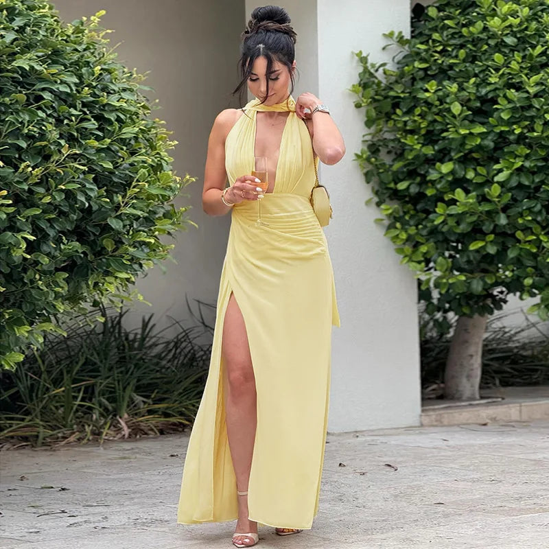 Torova Elegant Backless Maxi Dress for Women ATHLEXES