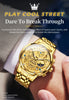 OLEVS Luxury Waterproof Gold Skeleton Watch ATHLEXES