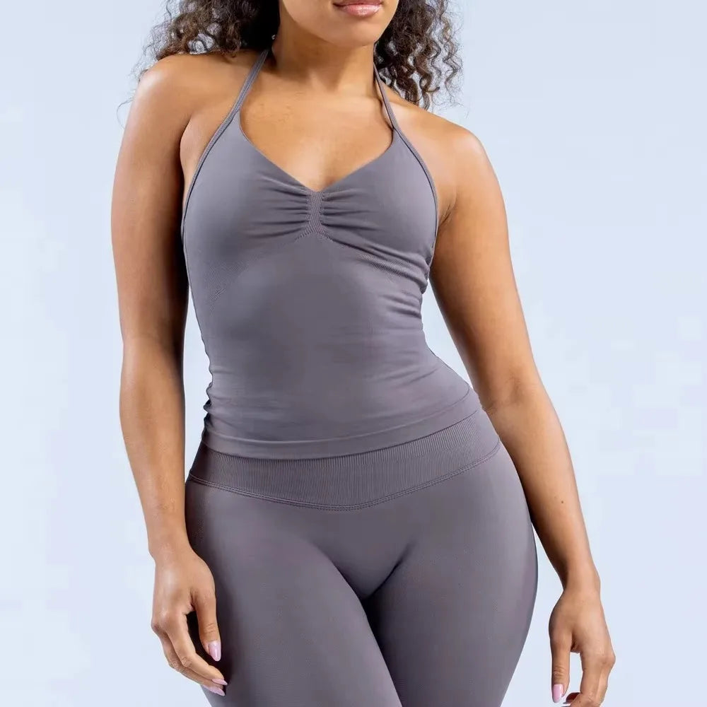 ElevateFit Strappy Yoga Sports Bra Top ATHLEXES
