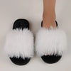 FurLuxe Women's Plush Open-Toe Slippers ATHLEXES