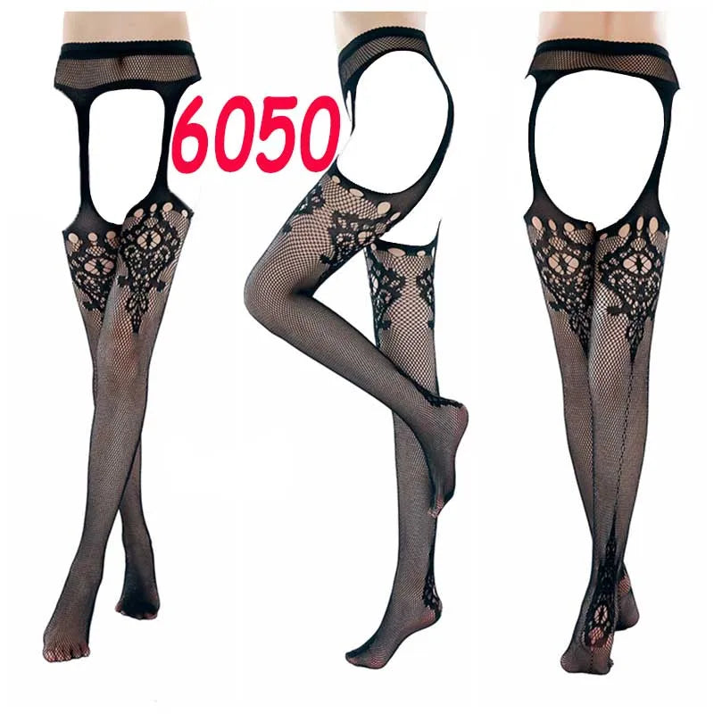 Elegant 19 Styles Lace Tights for Women - Sexy High Waist Fishnet ATHLEXES