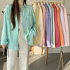 Beiyingni 2024 Spring Autumn Women's Oversized Blouse with Pockets ATHLEXES