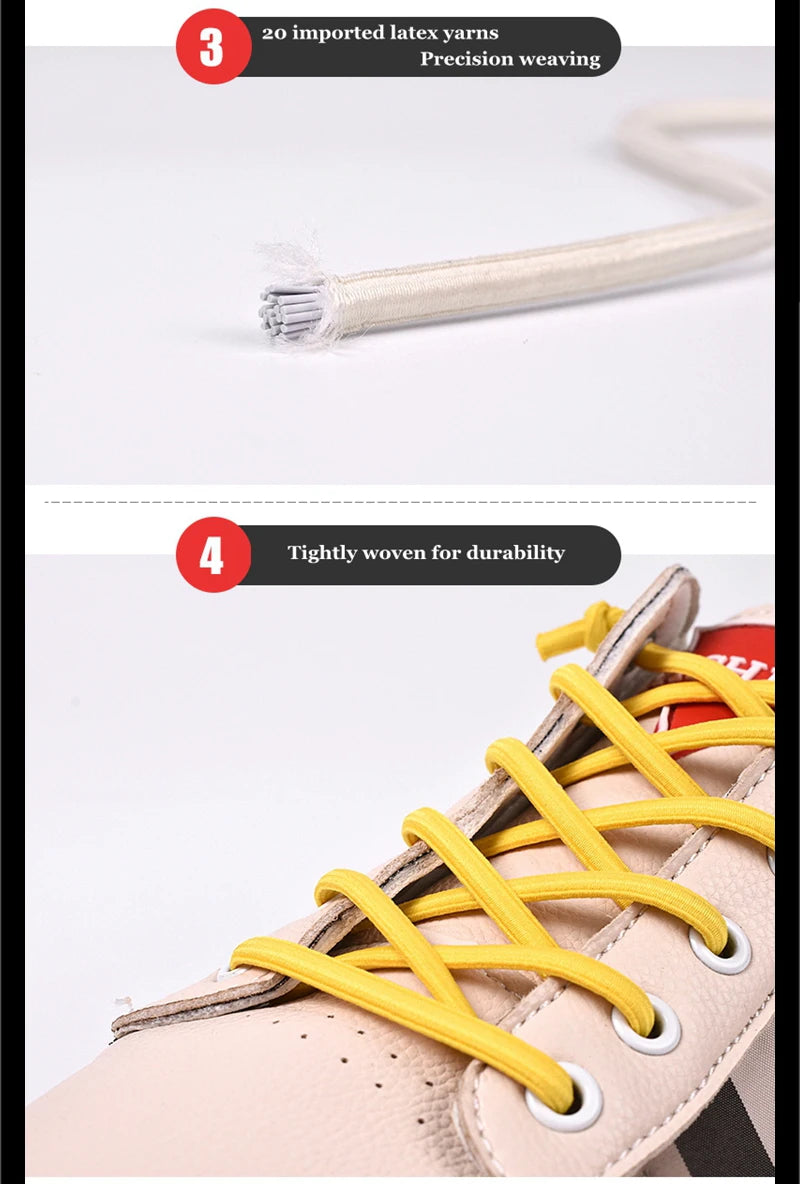 LazyLace Semicircle No-Tie Elastic Shoelaces ATHLEXES