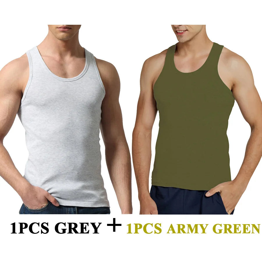 CoolCotton Men's Summer Fitness Tank Tops ATHLEXES