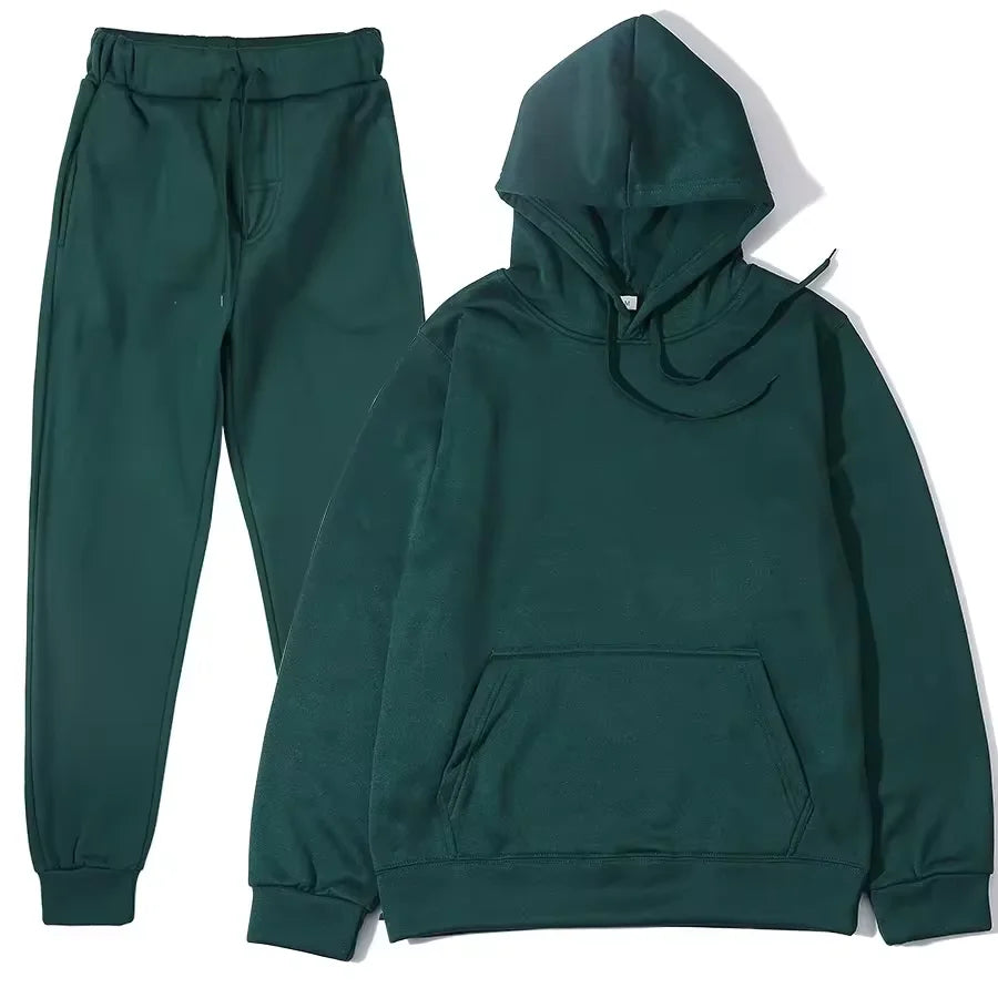 Velvet Warm Hoodie and Jogging Pants Set ATHLEXES