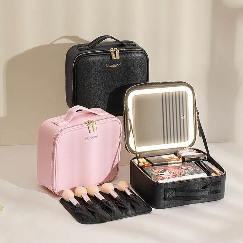 LuxeGlow LED Travel Makeup Organizer ATHLEXES