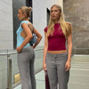 Blue Y2K Backless Crop Top for Women ATHLEXES