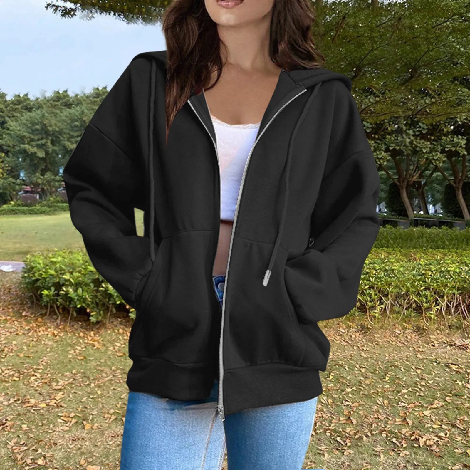 Chic Comfort 2024 Zip-Up Warm Hooded Sweatshirt for Women ATHLEXES