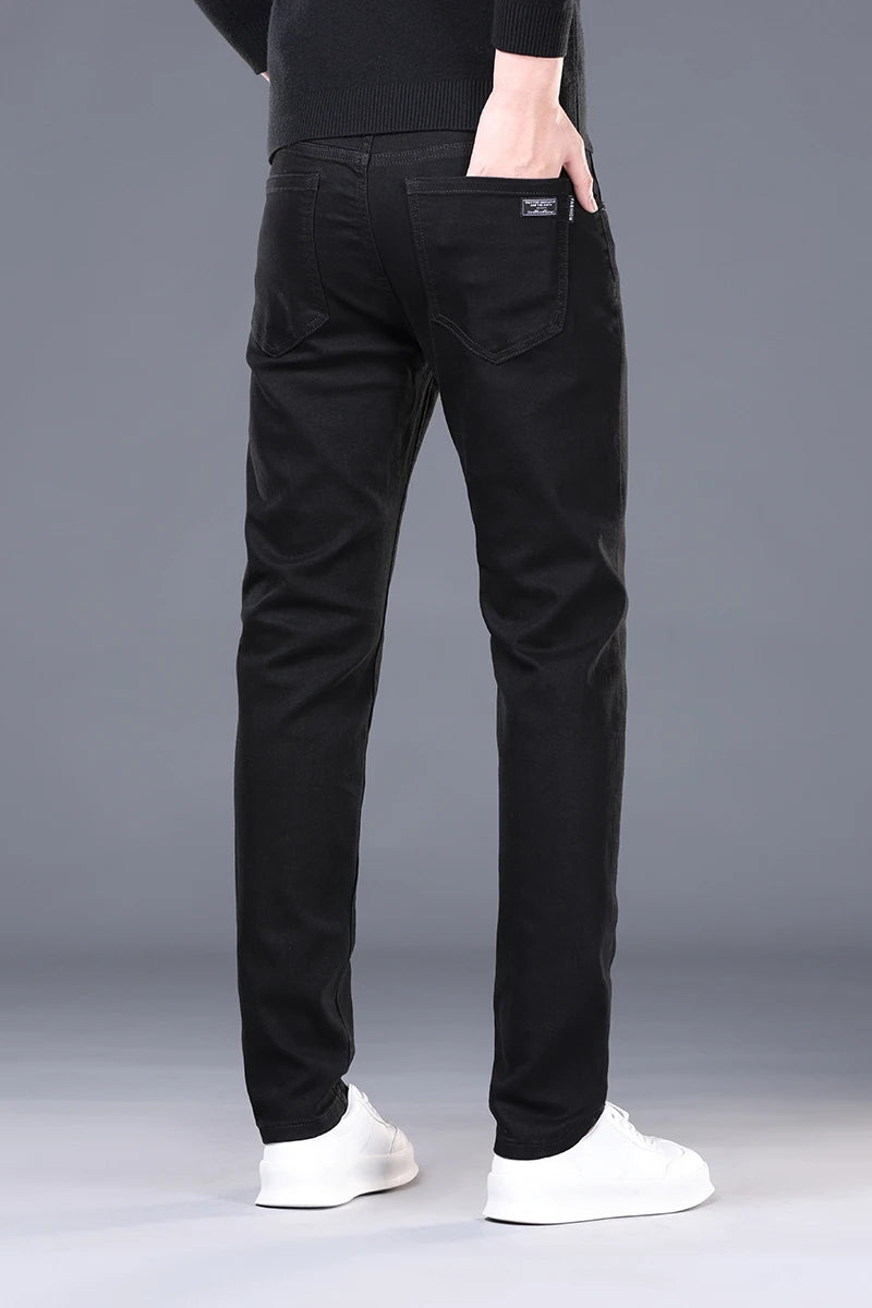 Korean Slim Fit Men's Denim Jeans ATHLEXES
