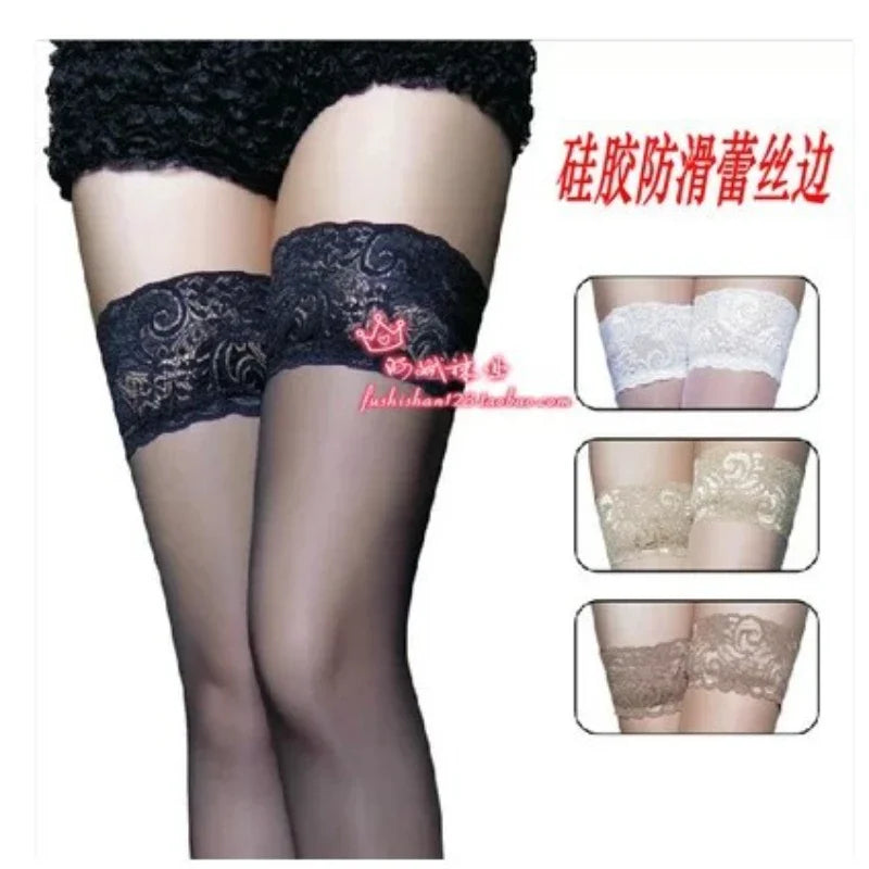 Luxe Lace Knee High Stockings with Grip ATHLEXES