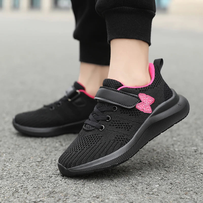 BreezeStep Girls' Breathable Sports Shoes ATHLEXES