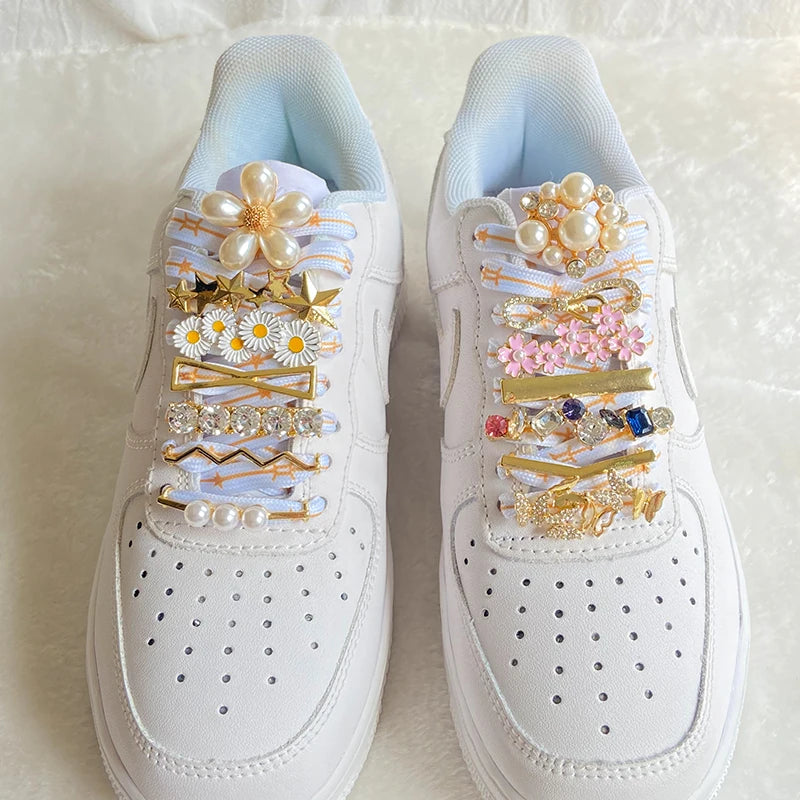GlamCharm Rhinestone Shoelace Buckles for Sneakers ATHLEXES