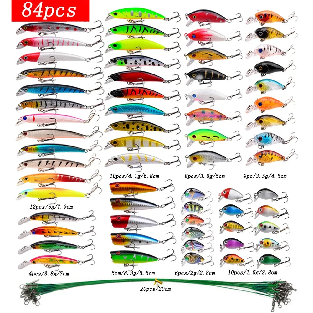 Elite Mixed Fishing Lure Kit - Crankbait & More ATHLEXES