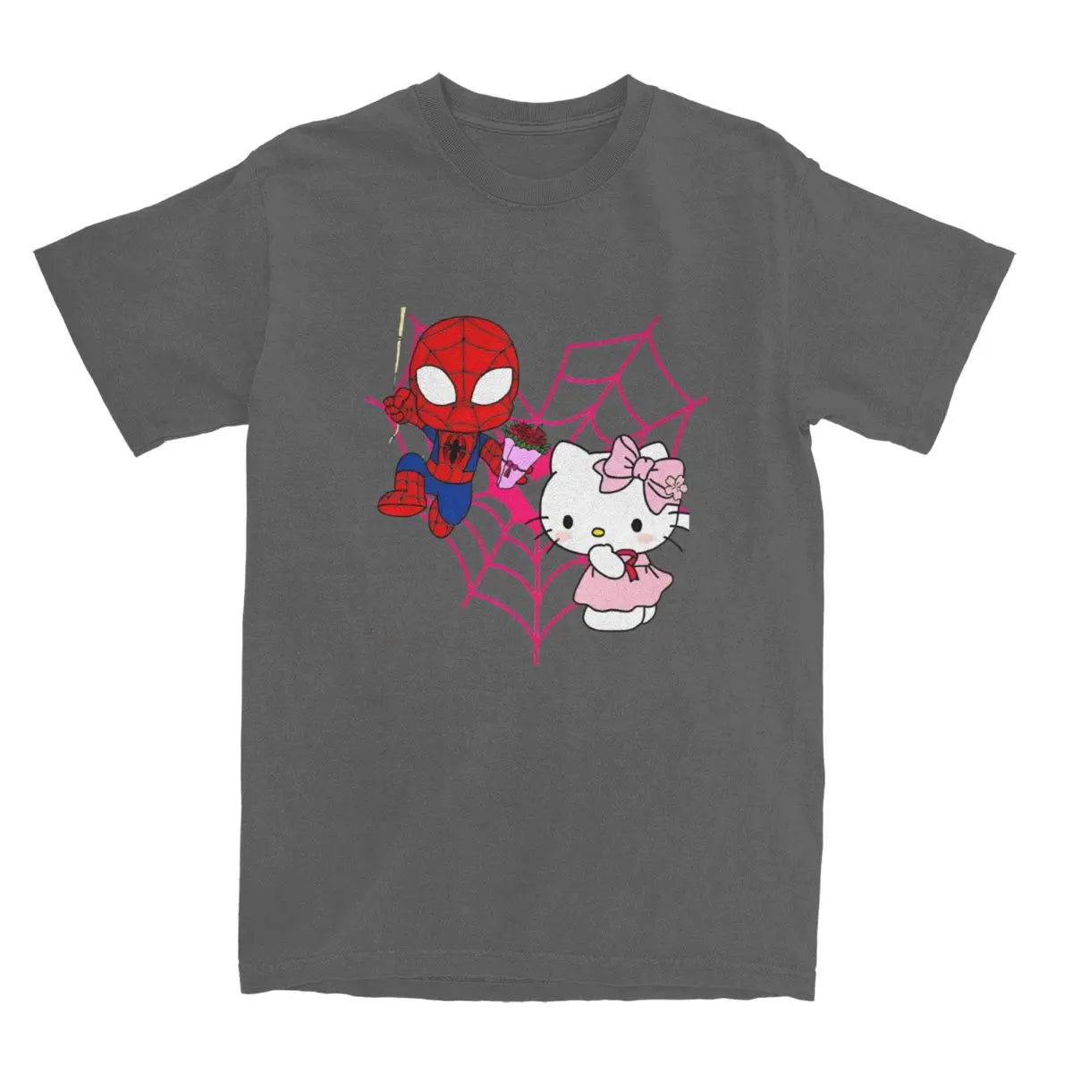 Hello Kitty Spiderman Vintage Couple Tee Shirt ATHLEXES