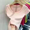Cotton U-Neck Slimming Summer Tee for Women ATHLEXES
