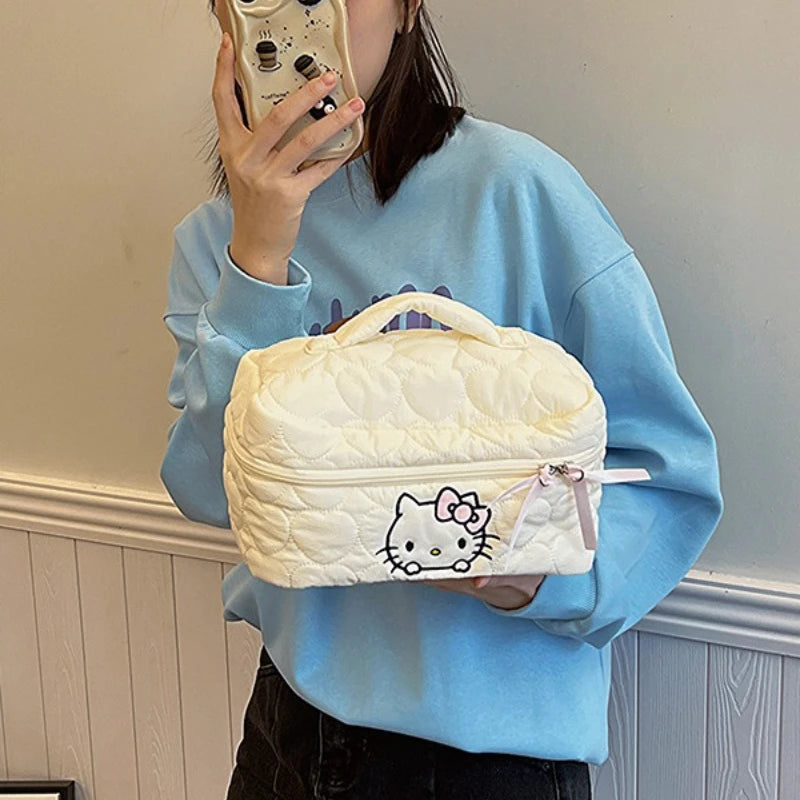 Sanrio Kuromi Soft Cloud Makeup Bag - Travel Essential ATHLEXES
