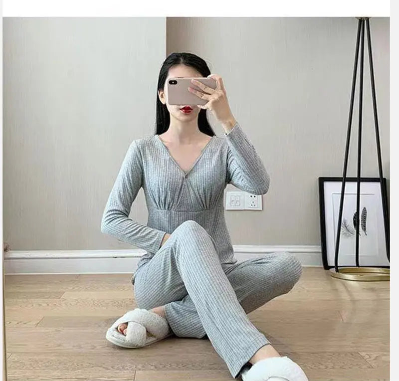 SereneMama Maternity Nursing Pajama Set ATHLEXES